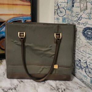 DVF Diane Von Furstenberg Tote Bag Olive Green and Brown